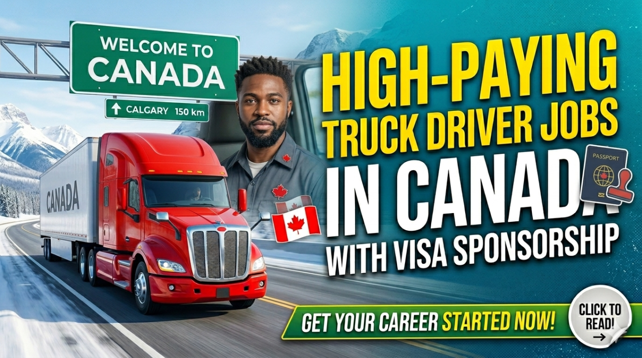 Truck Driver Jobs in Canada With Visa Sponsorship